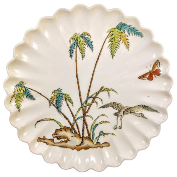 D9875/7 (Heron & Butterfly) by W. T. Copeland & Sons