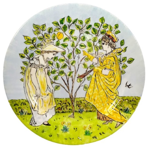 Unnamed (Two Ladies & A Fruit Tree) by H. Alcock & Co.