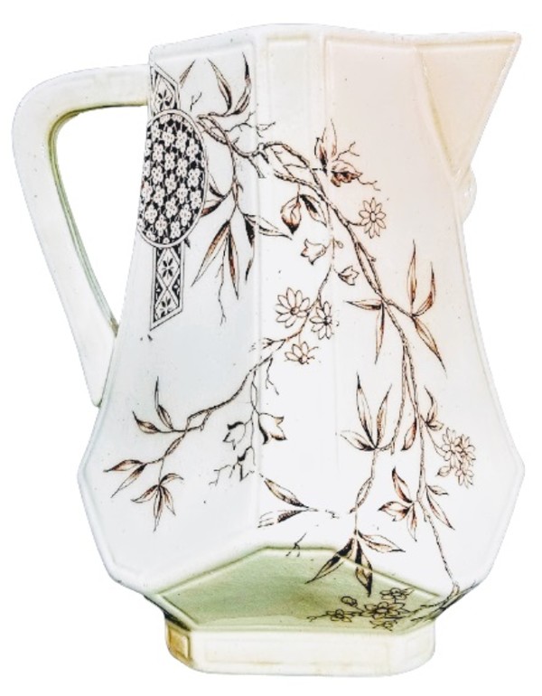 Unnamed (Two Floral Sprays with Cartouches) by Old Hall Earthenware Co. Ltd.