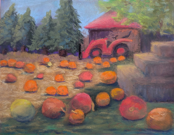 Red Tractor by Cyndi Gonzalez