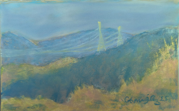 Wires across the valley by Cynthia Gonzalez
