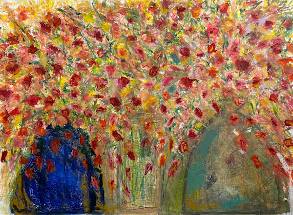 Vases of flowers by Christine Lampe