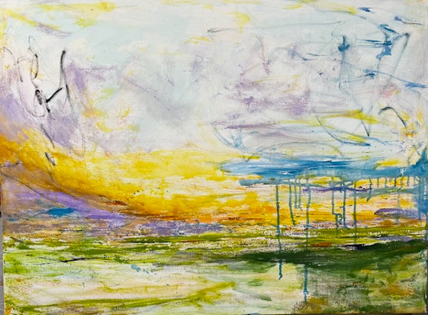 Prairie Sunset 2 of 2 by Christine Lampe