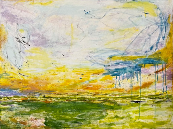 Prairie Sunset 1 of 2 by Christine Lampe