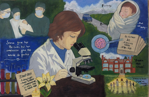 Beyond the Microscope: A Legacy of Hope by Faiqa Asif, Image 1.
