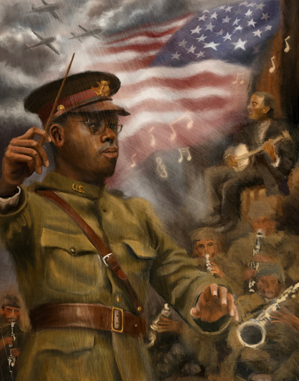 Beneath the Flag, the Music Rose by Kaixin Bian, Image 1.