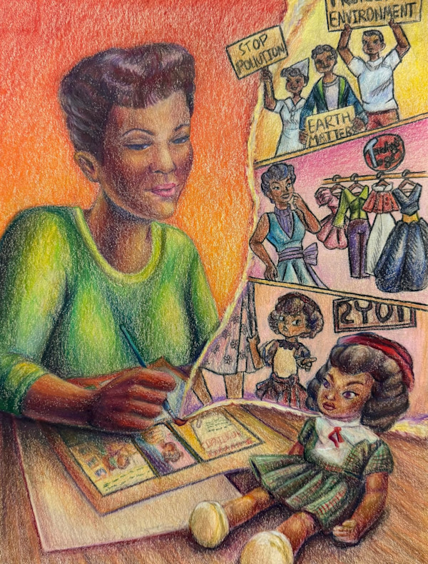Jackie Ormes in Comics to Reality by Han Le, Image 1.