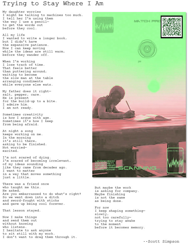 Trying to Stay Where I Am by Scott Simpson