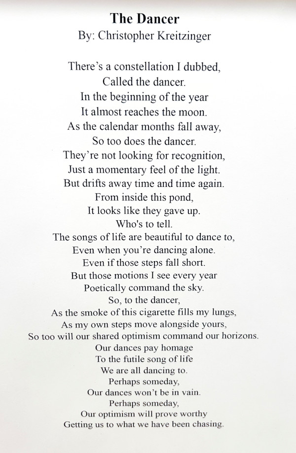 The Dancer by Christopher Kreitzinger