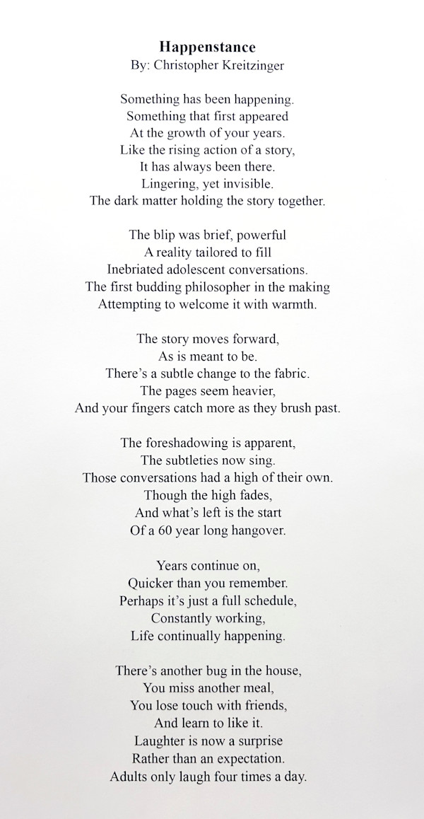 Happenstance by Christopher Kreitzinger