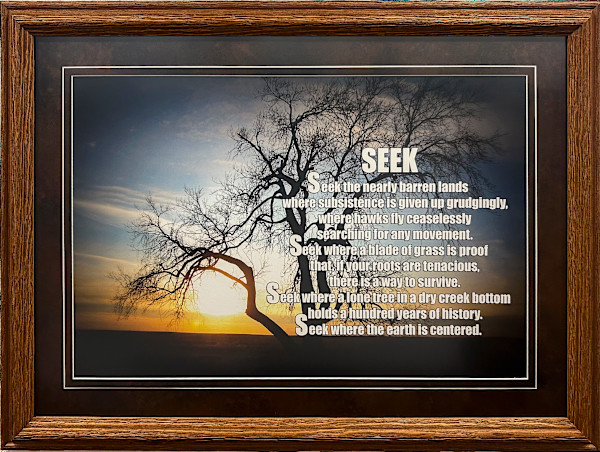 Seek by Poetry by Bruce Roseland - Photography by Susan Melius