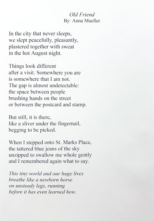 Old Friend by Anne Mueller