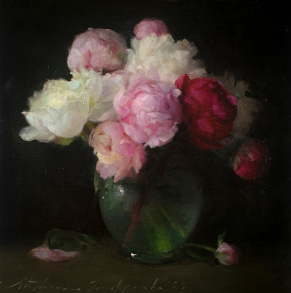 Freshly Cut Peonies by Stephanie Deshpande