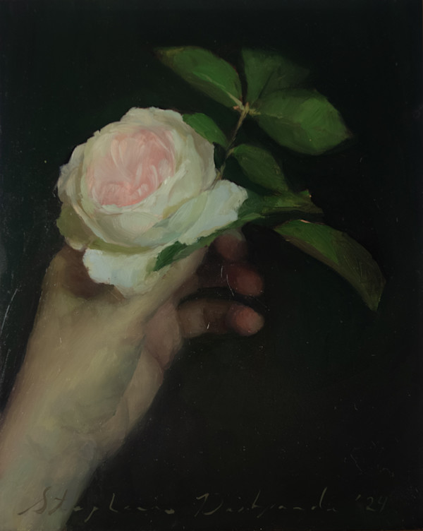 Holding a Rose by Stephanie Deshpande