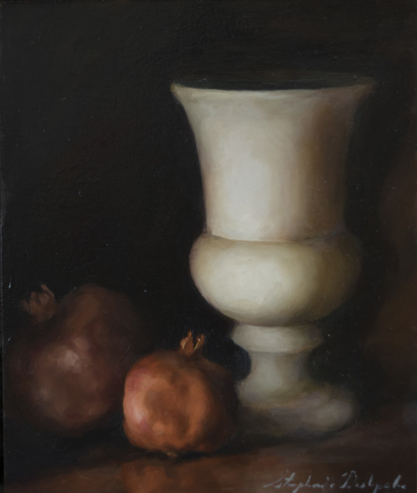Pomegranates and Vase by Stephanie Deshpande