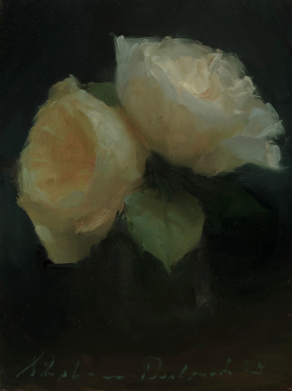 Yellow Rose in Moonlight by Stephanie Deshpande