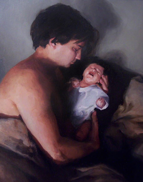MAN HOLDING BABY by Stephanie Deshpande, Image 1.