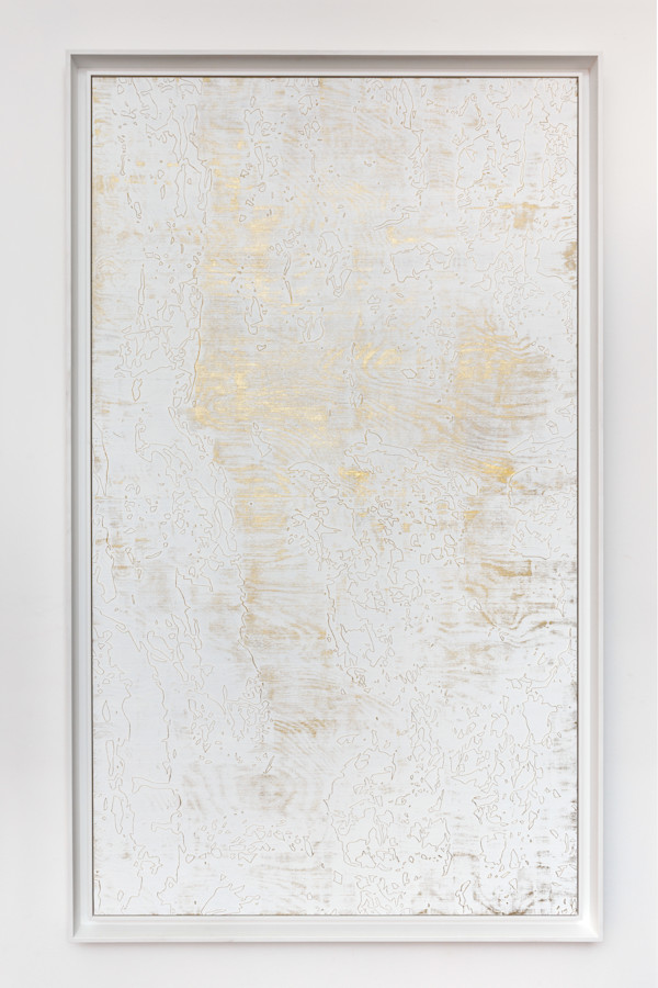 White and Gold Bark by JOYCE BILLET, Image 1.