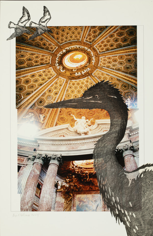 Inside Out: Sant'Andrea alle Quiernale with heron by April Vollmer