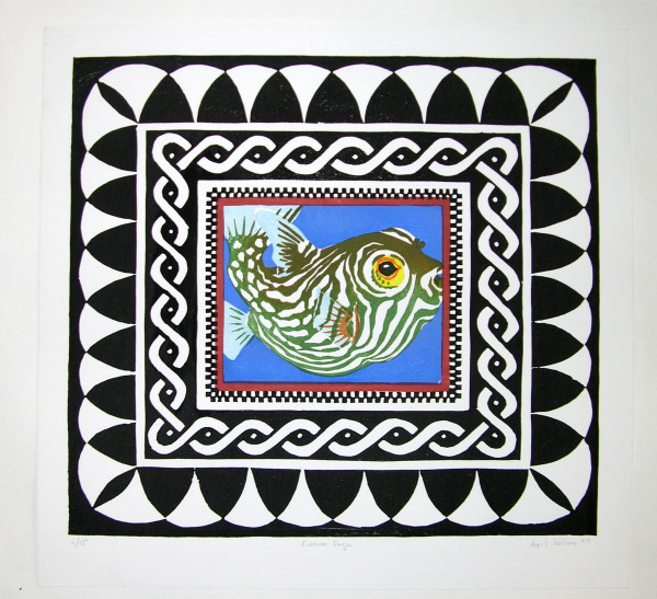 Roman Fugu (stripes) by April Vollmer