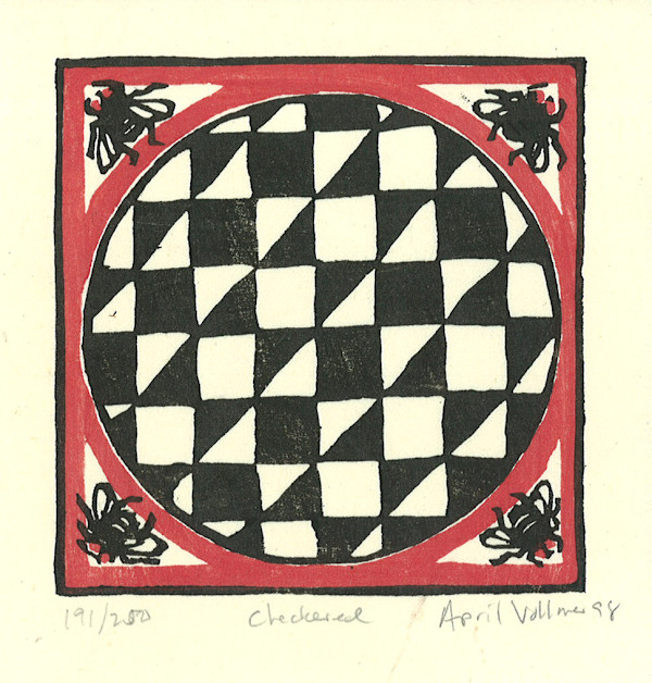 Checkered (1998 solstice card) by April Vollmer