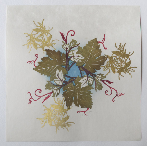 Three of Hearts/Green Melissae (Deck of Cards Exchange) by April Vollmer