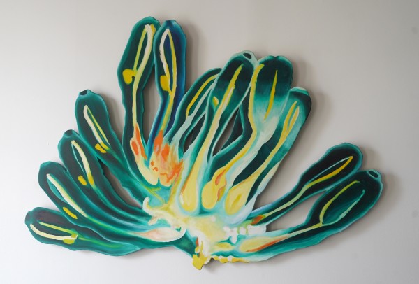 A Dozen Aliens: Lightbulb Tunicate (green) by April Vollmer