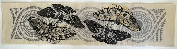 Landscape Series #6 (double moths and mosaic) by April Vollmer
