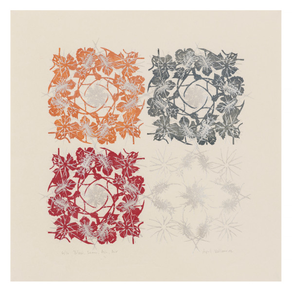 Blood, Semen, Ash, Air (four elements) by April Vollmer