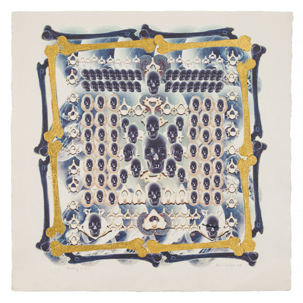 Thinking of You Thinking of Me (black) (unique) by April Vollmer