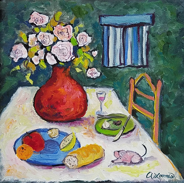 Still Life with Mouse by Anita L Loomis