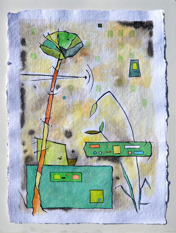 Growing in a Garden by Anita L Loomis, Image 1.