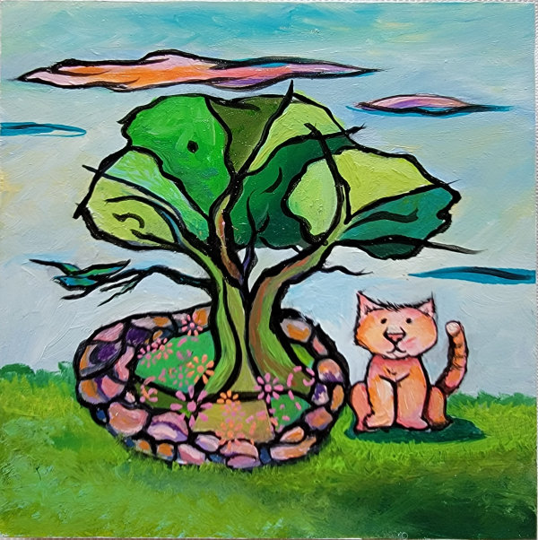 Pink Cat by Anita L Loomis