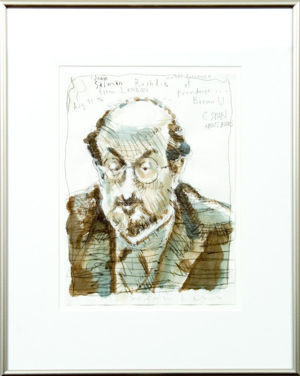 Salmon Rushdie by Warren Linn