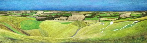 White Horse Hill 2 by Ushma Sargeant Art