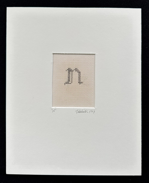 Gothic Lowercase / N by Masako Takahashi