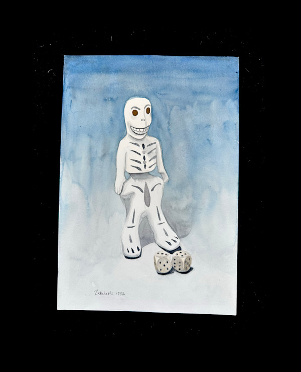 Watercolor / Dice 5 by Masako Takahashi