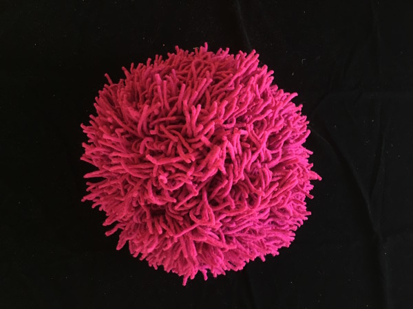 Giant Magenta Pom Pom by Masako Takahashi