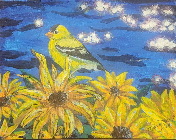 Lakeside Goldfinch by MarySue Flick, Image 1.