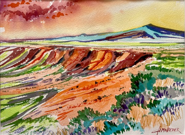 The Escarpment of La Bajada by Jim Walther