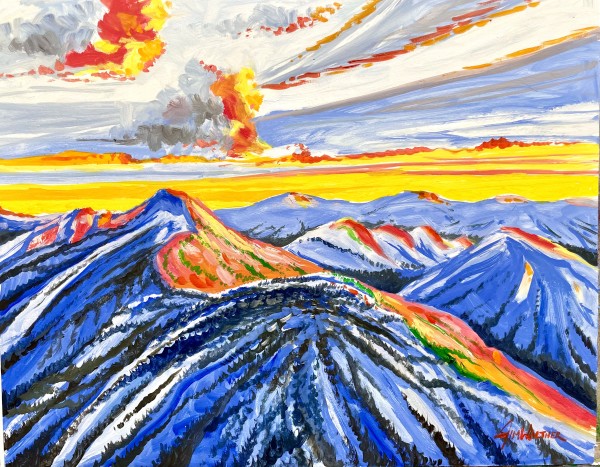 Taos Mountain Sunset Majesty by Jim Walther