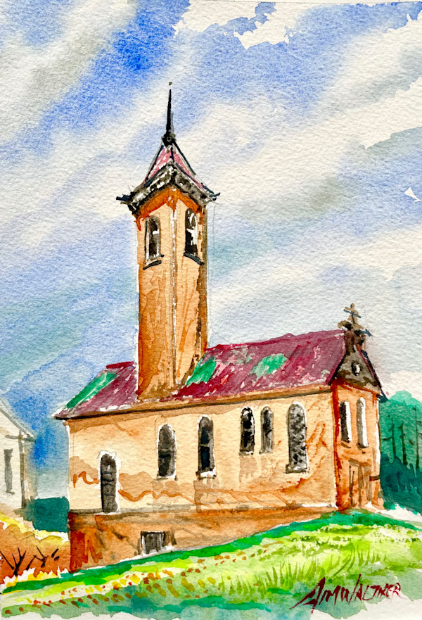 The Old Church in Mombaruzzo, Italy by Jim Walther