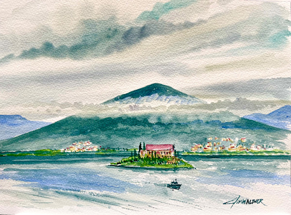 Lake Maggiore on a Rainy afternoon by Jim Walther