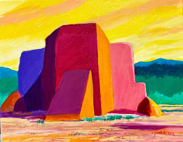 The Church at Los Ranchos de Taos by Jim Walther