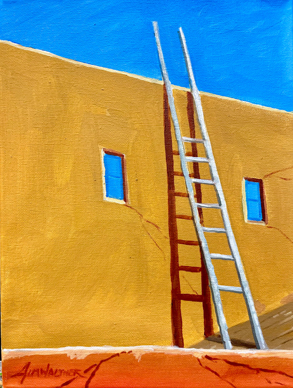 Pueblo Ladder by Jim Walther