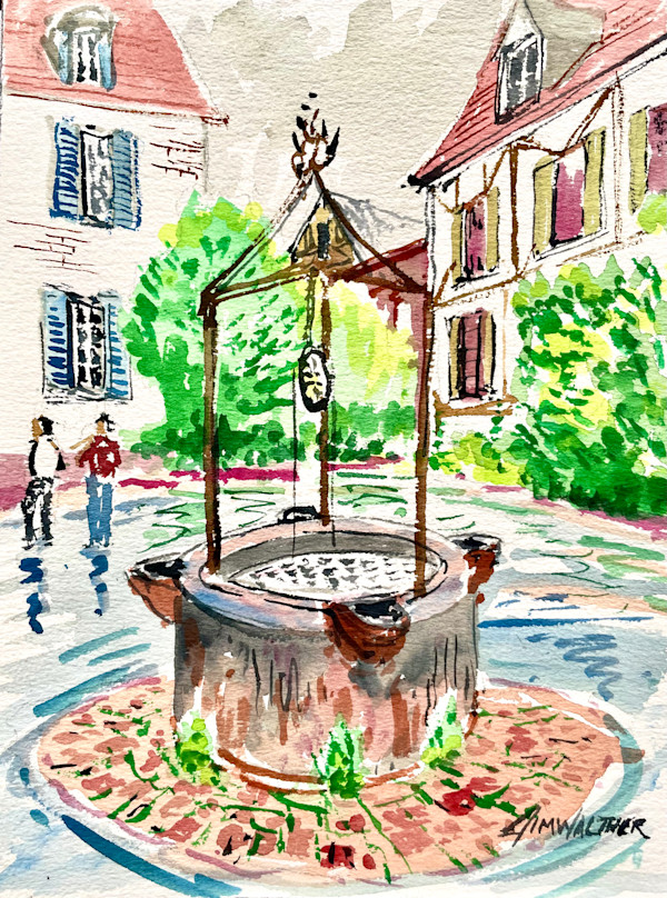Medieval Water Well by Jim Walther