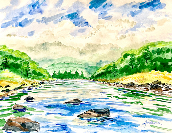 The Greenbrier River in WV. by Jim Walther