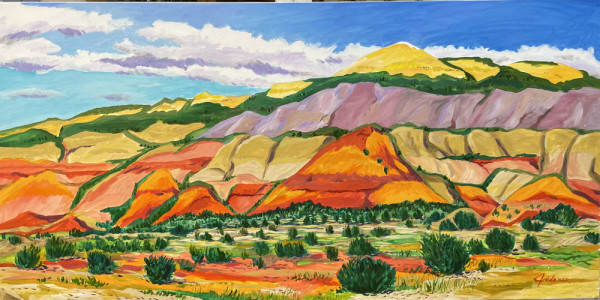 The Dazzling Cliffs at Ghost Ranch by Jim Walther