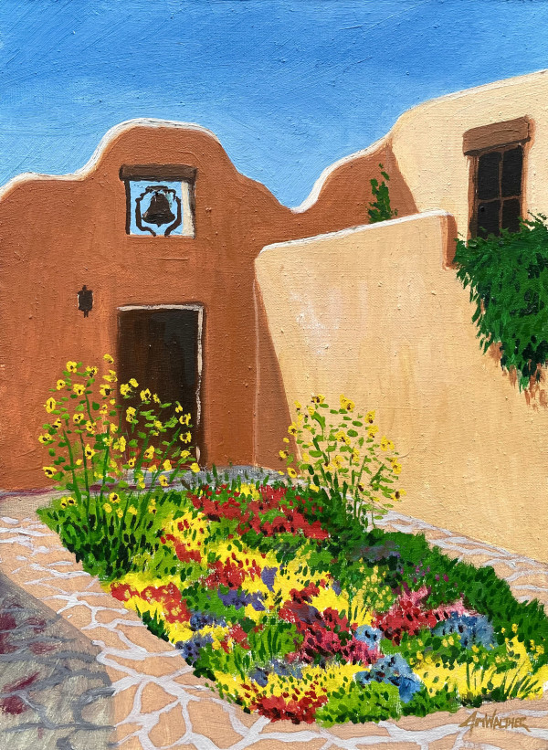 Ghost Ranch Courtyard by Jim Walther