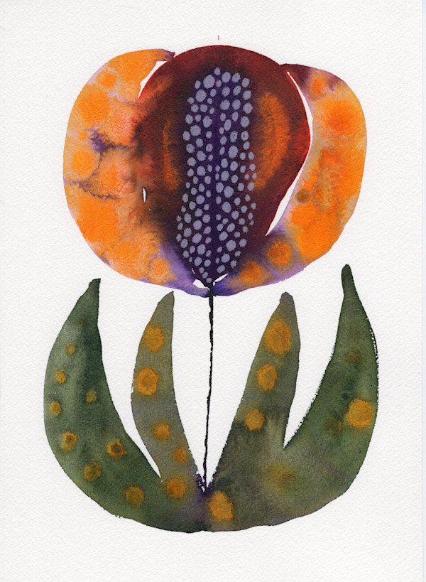 Single Flower Botanical by kelly mccallum